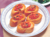 フレッシュトマトのブルスケッタ写真
